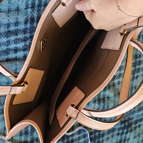 Ann Klein dusty rose shopper tote bag - Picture 7 of 9